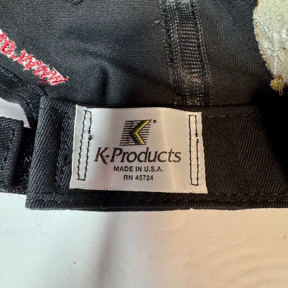 K-Products Pork The Other White Meat #46‎ Racing Hat Checkered Flag Cap Y2K - Picture 9 of 9